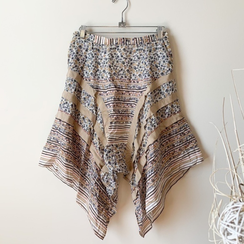 Sachin + Babi For Ankasa Asymmetrical Floral Skirt